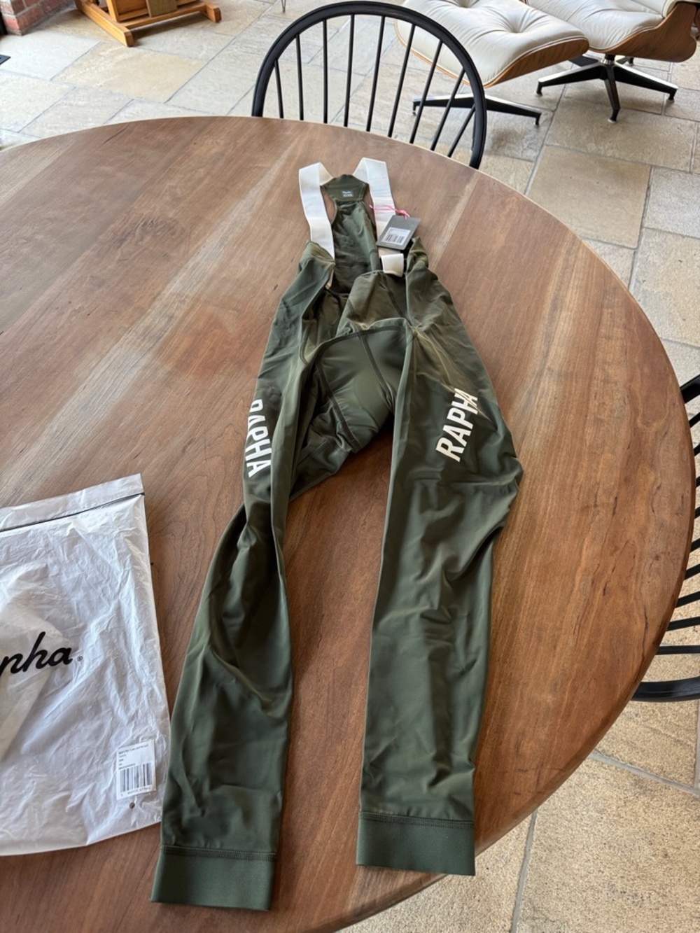 Rapha Olive Green Men’s Pro Team Lightweight Cycling Bib Tights NWT